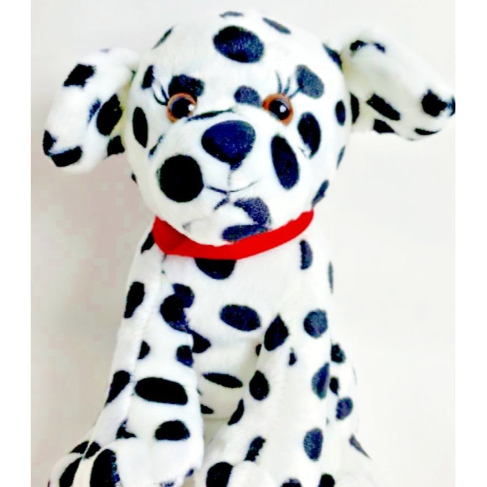 QSP A Great American Company 12" Dalmatian Dog Plush Stuffed Animal Red Bandana